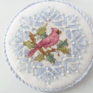 Handmade Christmas Ornaments Counted Cross Stitch (6)